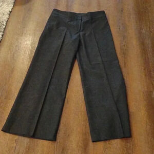 Luciano‎ Barbera women's charcoal gray/black wide leg dress pants